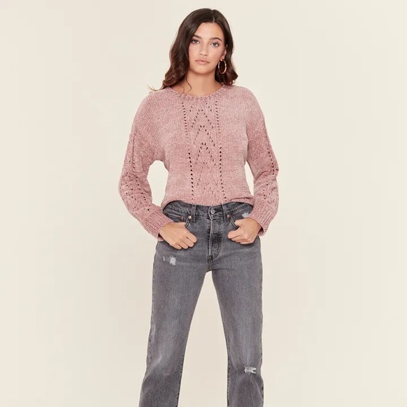 BB Dakota Chenille Sweater Size Large - Picture 2 of 4